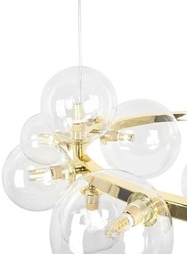Lustra moderna cu 15 de surse de lumina LINEA R85 auriu