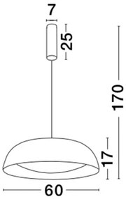 Lustra LED suspendata design modern Landon