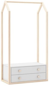 Șifonier pentru copii alb 80x170 cm Esteban – Marckeric