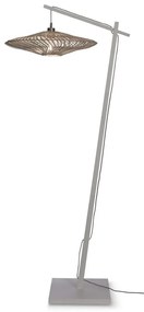 Lampadar eco din bambus cu ratan Zanzibar L white/55cm, white