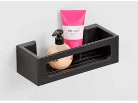 Raft pentru baie negru autoadeziv din plastic Bralia – Wenko