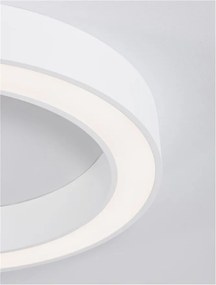 Lustra LED aplicata design modern OPAL 50W alba