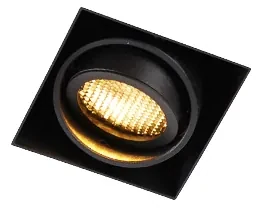 Spot integrat negru inclinabil și rotativ fără rama - Oneon Honey