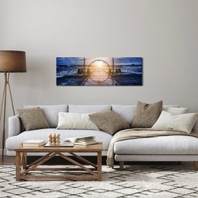 Tablou cu mol însorit (cu ceas) (90x30 cm)