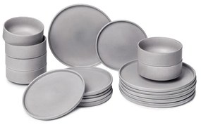 Set 18 vase din gresie Bonami Selection Malia, gri