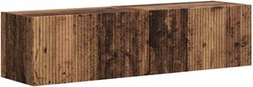 vidaXL Dulap TV de perete Pe perete 2 pcs Lemn Vechi 60 x 31 x 29.5 cm