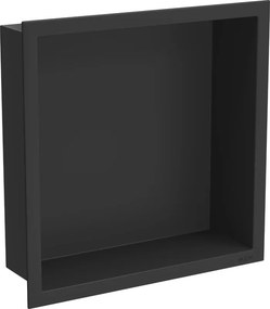 Mexen X-Wall-R raft încastrat cu guler, 30 x 30 cm, negru - 1970303010
