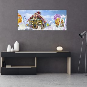 Tablou - Căsuță de turtă dulce (120x50 cm)