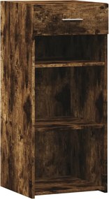 vidaXL Dulap, stejar fumuriu, 40x42,5x93 cm, lemn prelucrat