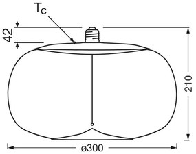 Bec LED Osram VINTAGE FILAMENT E27/4W/230V 1800K fumuriu