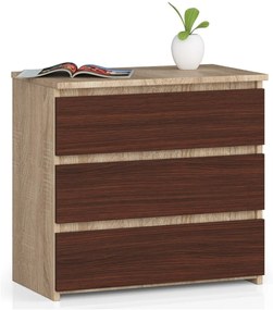 Comodă Cleania CL3 (Stejar sonoma + wenge). 1069392