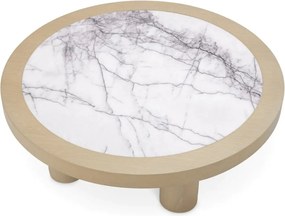 Masuta Design LUX, Marmura, Furnir Stejar, Presedio 100cm