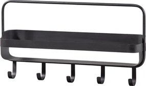 Raft metalic pentru baie RAKKA 56x29 cm, negru