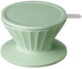Cana cu filtru de cafea Buydeem CD1024-CG, 300 ml, Sticla borosilicata, Otel inoxidabil, Verde