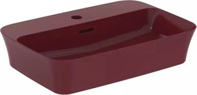Lavoar pe blat Ideal Standard Atelier Ipalyss Pomegranate 55 cm rosu bordo cu orificiu baterie