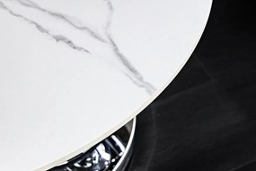 Masuta de cafea moderna cu doua blaturi rotative din ceramica DANCING RINGS 80-135cm