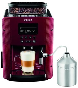 Espressor automat cu recipient pentru lapte Krups ESSENTIAL 1450W/230V roșu