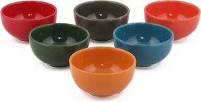 Set 6 boluri 275KRM1583, multicolor, ceramica, 110 ml