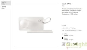 Aplica LED moderna cu reader LED cu port USB BOOK-2 AP2 174822