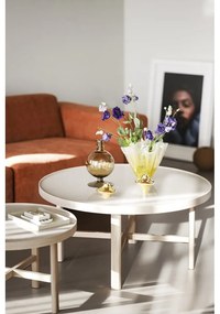 Măsuță de cafea în culoare naturală rotundă cu blat ceramic 90x90 cm Marsden – Rowico