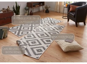 Covor pentru exterior NORTHRUGS Malta, 80 x 250 cm, gri