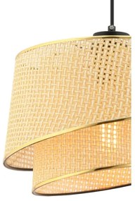 Pendul BARETTE pe cablu, 1 x E27, 60 W, 230 V, maro/auriu