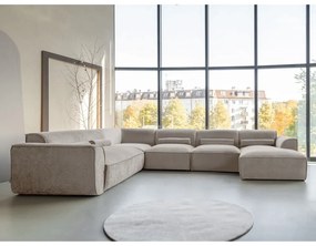 Colțar bej (cu colț pe partea stângă /în formă de "U") Flex Felix – Miuform