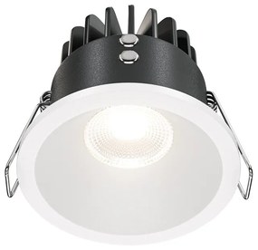 Spot LED incastrabil pentru baie design tehnic IP65 Zoom alb 4000K