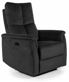 Fotoliu Recliner NEPTUN M (Functie de Masaj) Catifea Neagra BLUVEL 19