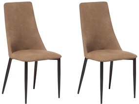 Set 2 buc. scaune pentru sufragerie Clenot (maro auriu). 1009884