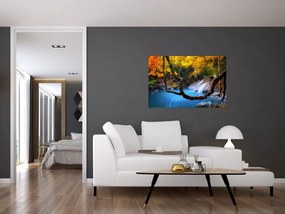 Tablou - Cascade din Asia (90x60 cm)
