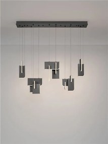 Lustra LED suspendata liniara design decorativ 3000K TOTEM