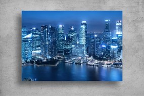 Tapet Premium Canvas - Cladiri moderne de birouri in Singapore