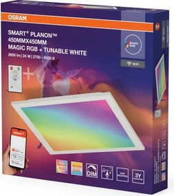 Osram - LED RGBW plafonieră dimerizabilă SMART+ MAGIC LED/24W/230V 45x45 cm Wi-Fi