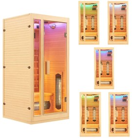 Infračervená sauna Nyborg S90V s plnospektrálnymi žiaričmi