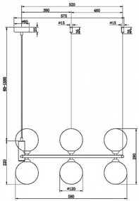 Lustra suspendata design circular RING alama