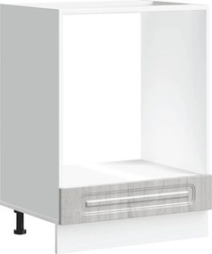 vidaXL Dulap pentru cuptor „Kalmar” din lemn prelucrat Sonoma gri