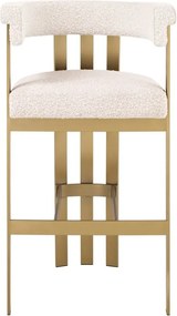 Scaun de bar design LUX, Bar Stool Clubhouse crem