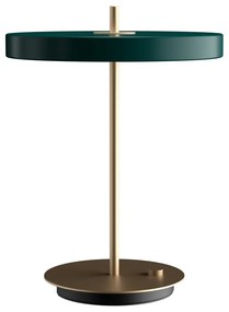 Veioză verde-închis LED cu intensitate reglabilă cu abajur din metal (înălțime 41,5 cm) Asteria Table – UMAGE