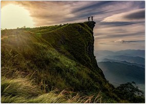 Tablou - Femei la stânci (70x50 cm)