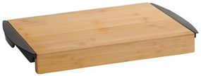 Kesper 58350 Placă de bambus cu tăviță, negru,  41x 25,5 x 4 cm