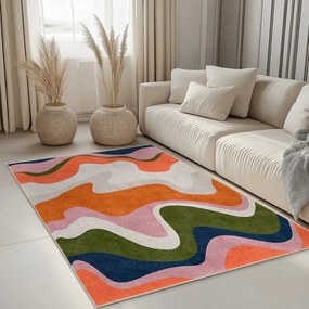 Covor portocaliu lavabil 120x180 cm Squiggly Orange – Mila Home