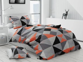 Lenjerie de pat din bumbac Culoare gri, JERVIS + husa de perna 40 x 40 cm Dimensiune lenjerie de pat: 70 x 90 cm | 140 x 200 cm