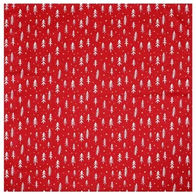 Față de masă de Crăciun Copaci 80 x 80 cm, roșu