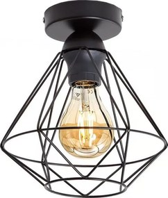 Plafonieră neagră pentru tavan 1xE27/40W/230V