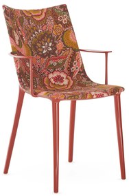 Scaun HHH tapitat stofa, varianta multipla - Kartell Culoare: Portocaliu ruginit / Lac