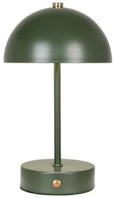 Veioză verde-închis LED cu abajur din metal (înălțime 25 cm) Holt – House Nordic