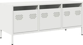 vidaXL Dulap TV, alb, 101,5x39x43,5 cm, oțel laminat la rece