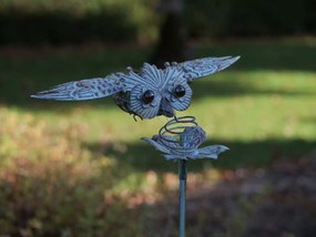 Figurina metal Flying owl