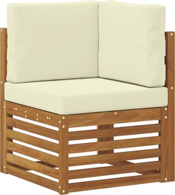 vidaXL Sofa Colțar pentru Exterior Lemn Solid de Acacia natural